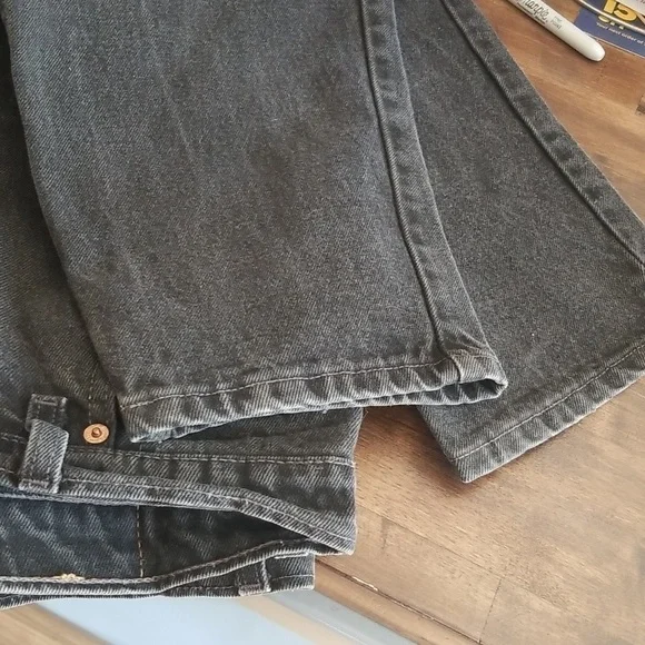 Vintage LEVI'S 551 Black Womens Size 18 Short. Mom Jeans Relaxed Taper. VINTAGE - Picture 6 of 6